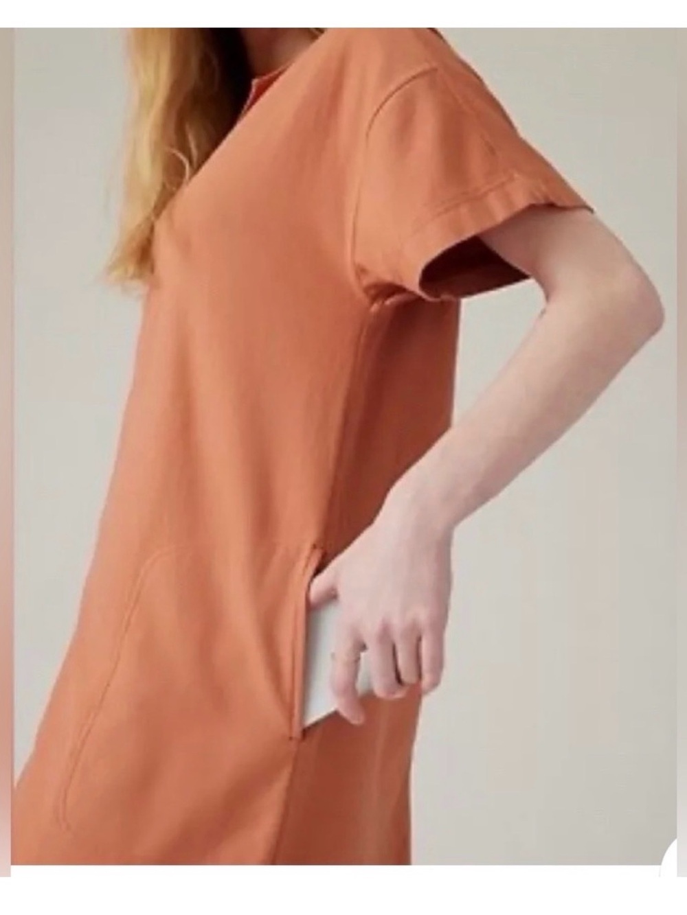 NWT Athleta Farallon Dress in Terracotta Orange Size small - Picture 2 of 4